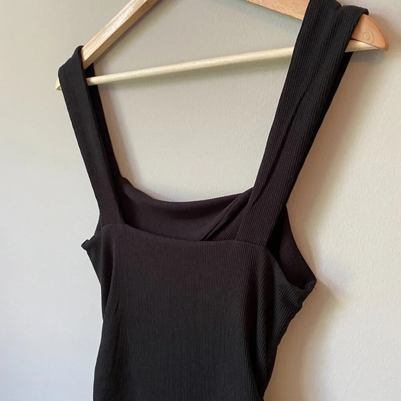 Mable Womens Medium Bodycon Cut Out Front Twist Mini Party Going Out Black Dress - Picture 14 of 16